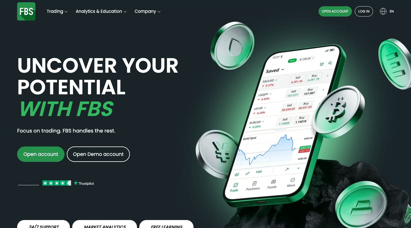 FBS website screenshot